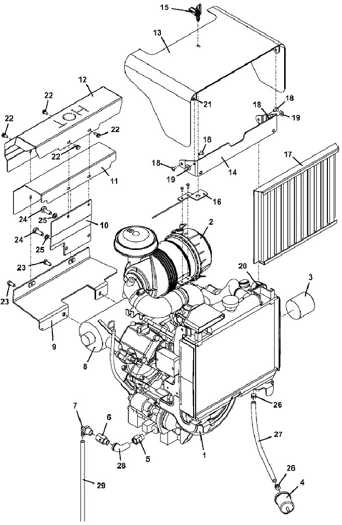 Kawasaki 27 Hp Liquid Cooled Engine